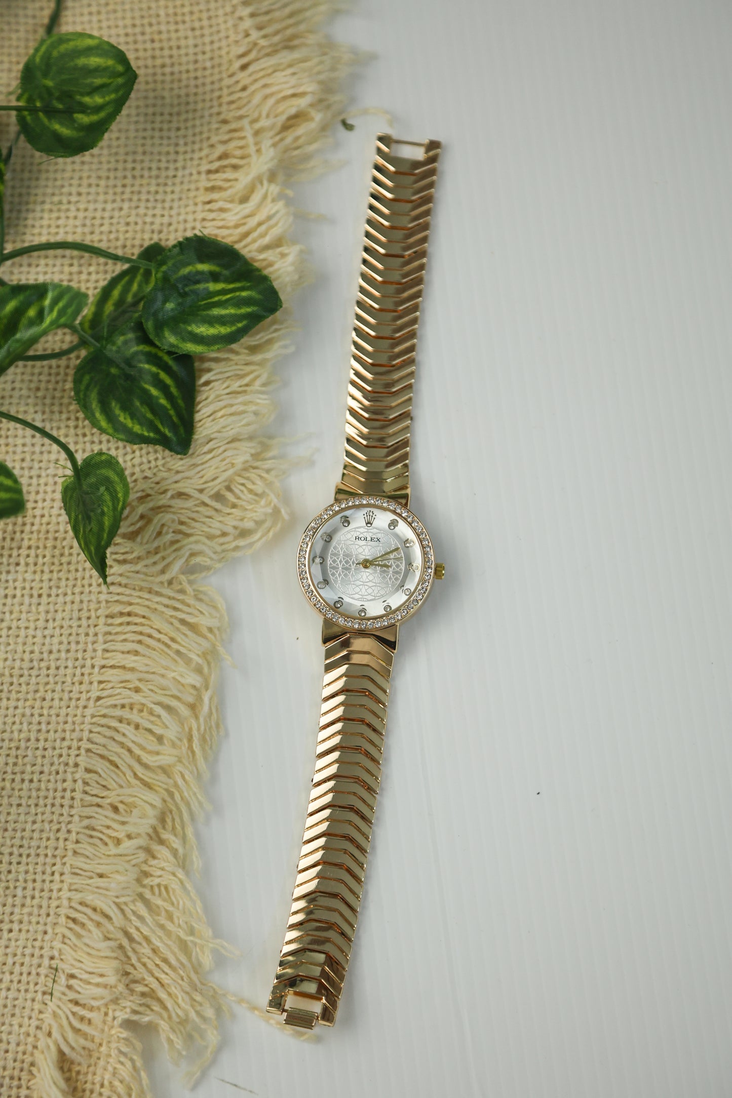 Rolex Stoned Gold