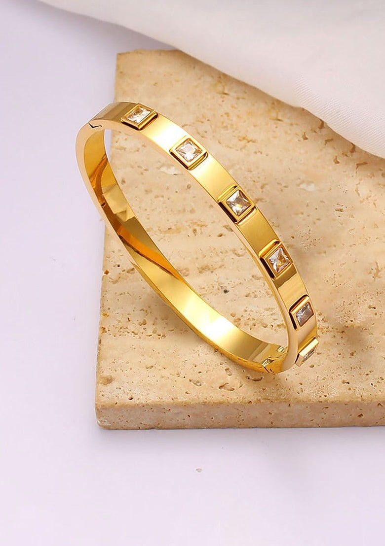 Stoned Square Bangle