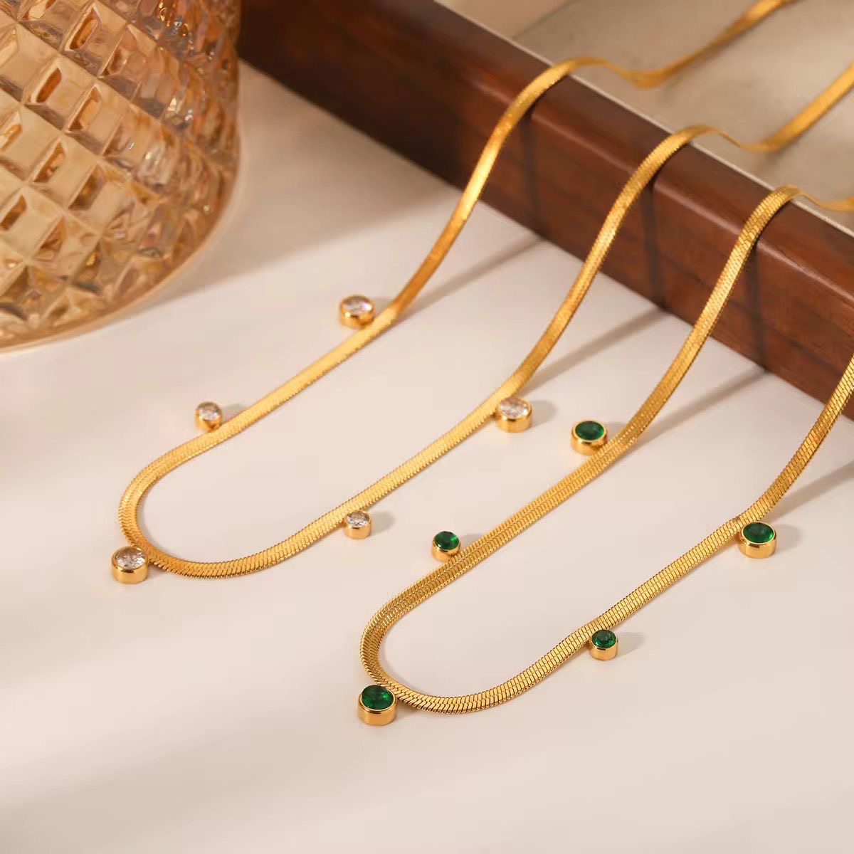 Five Mini Diamond Necklace