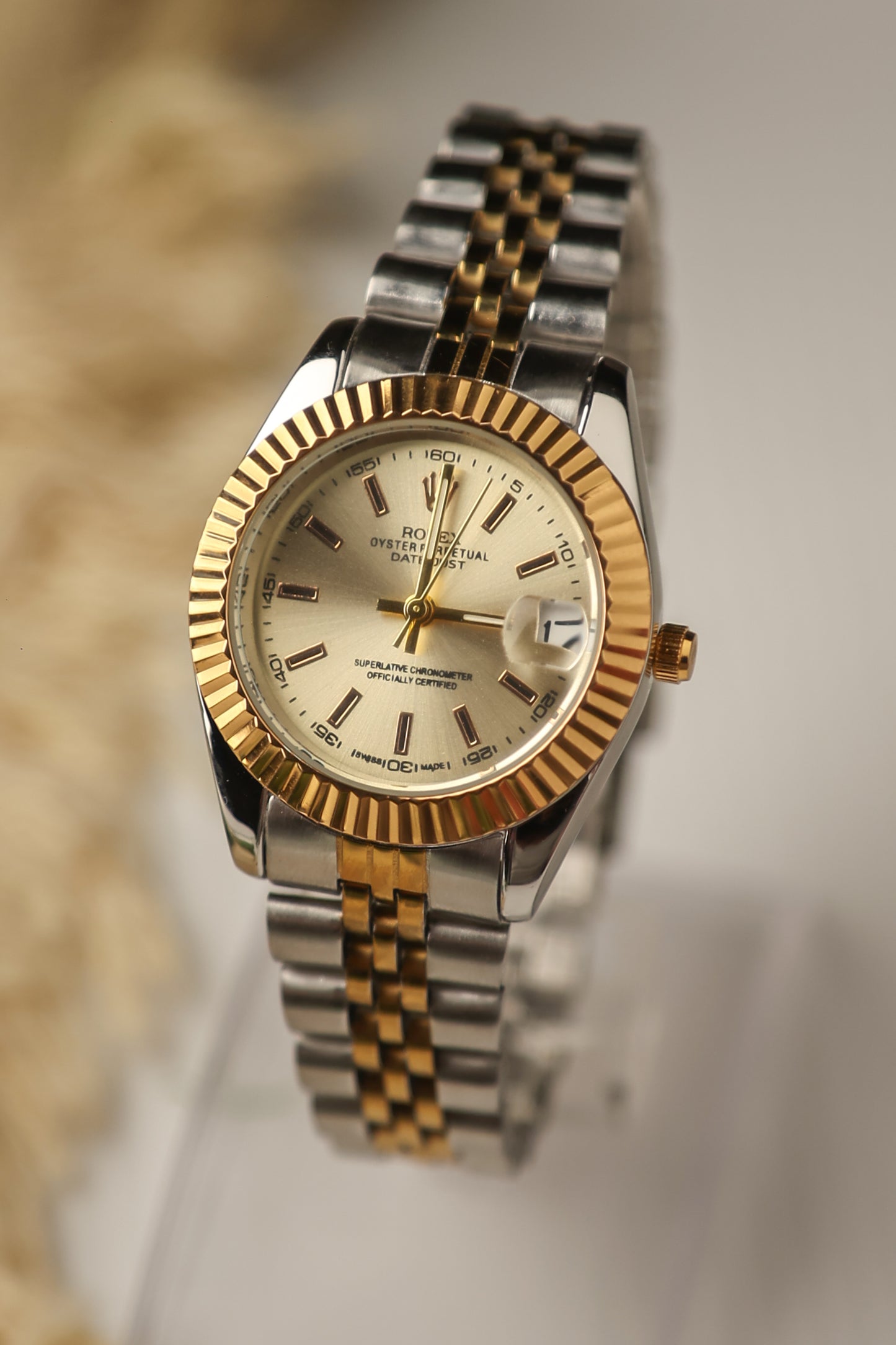 Rolex Oyster Perpetual (Golden Dial)