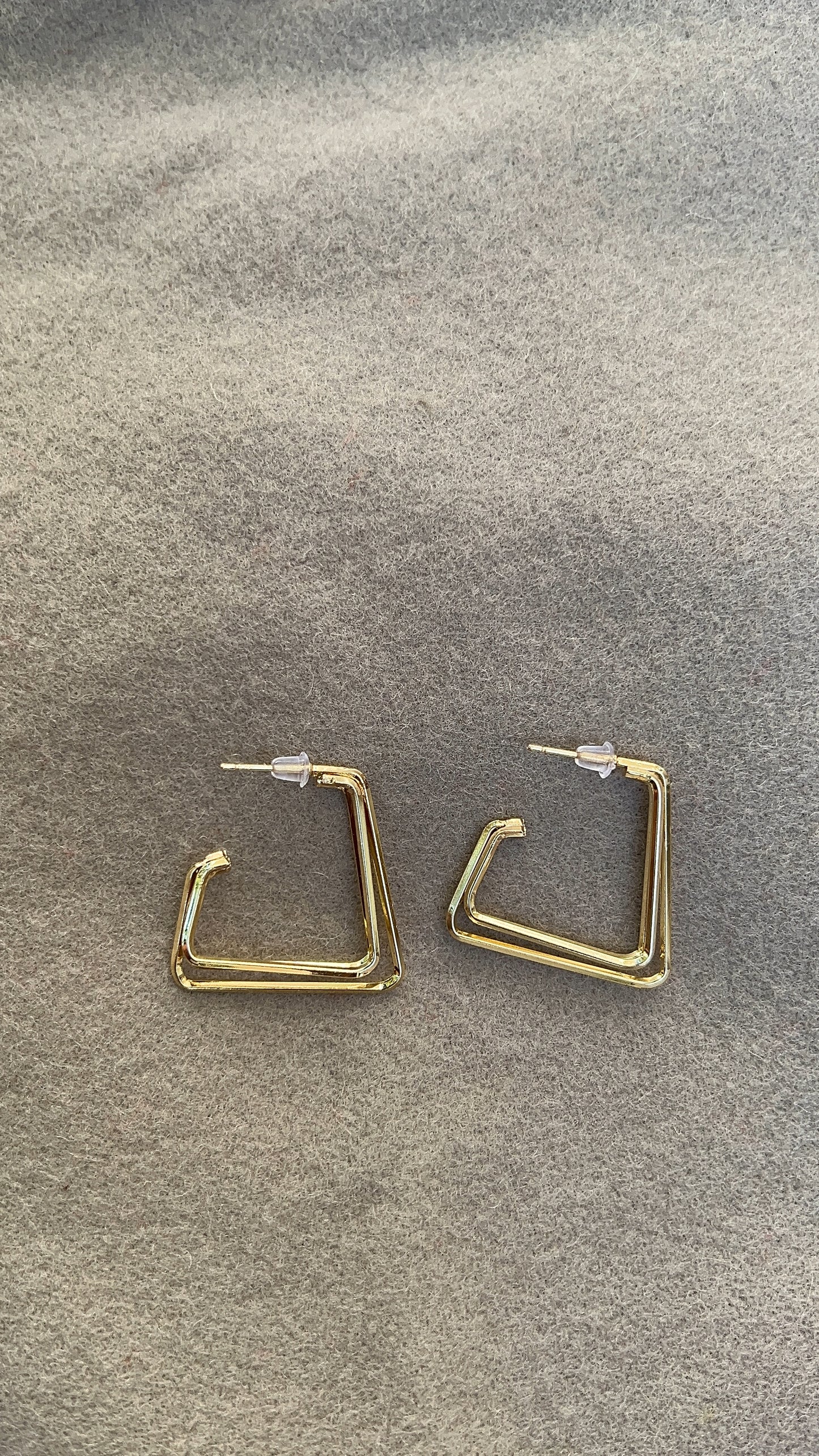 Multi Layer Square Earrings