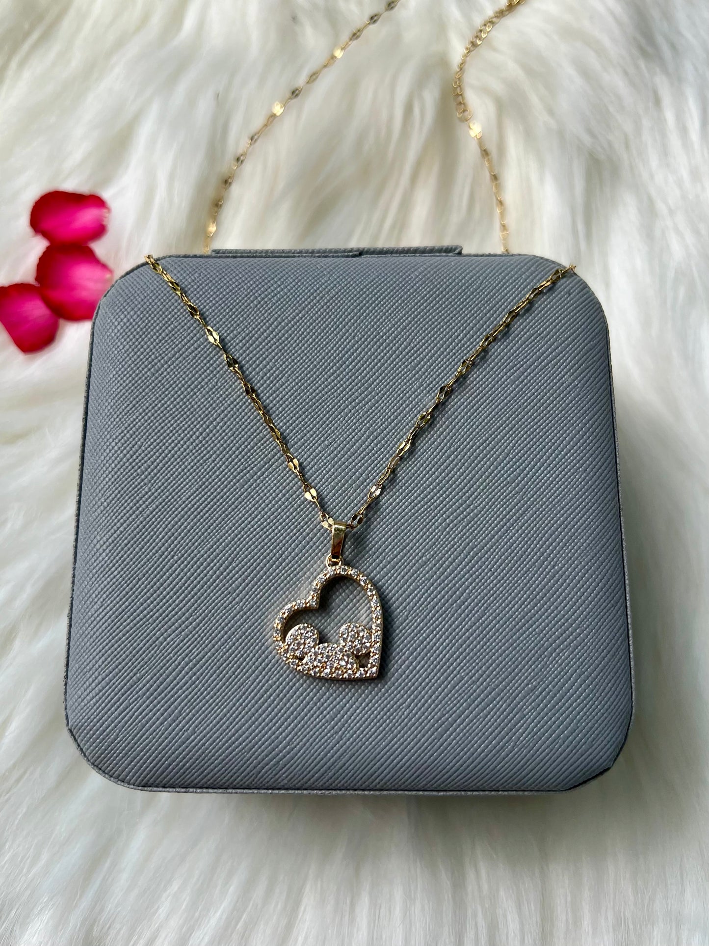 Heart Squirrel Necklace