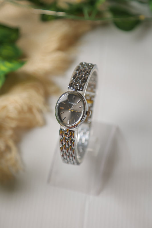 Cartier Mini Silver Black Dial