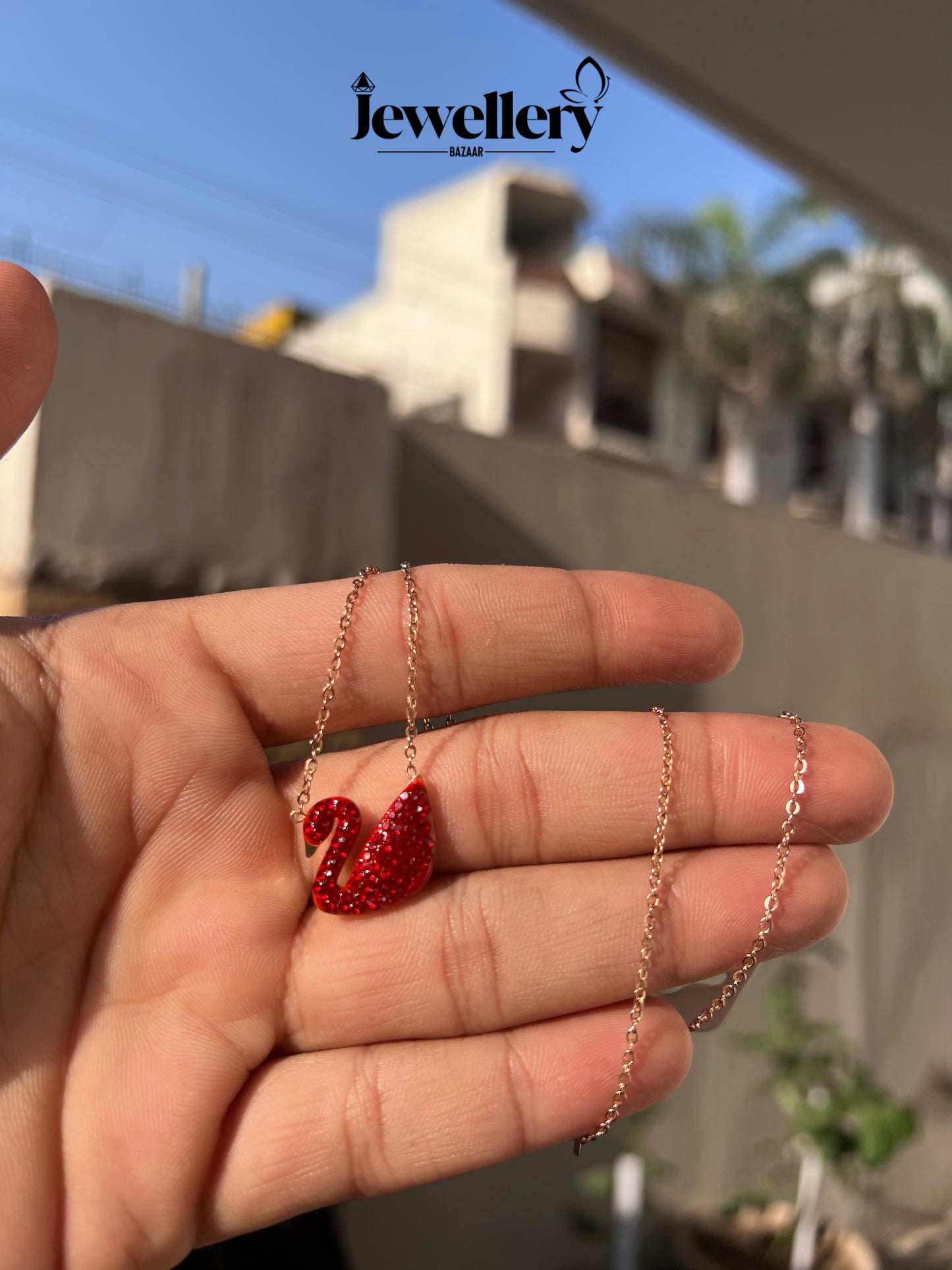 Red Swan Necklace