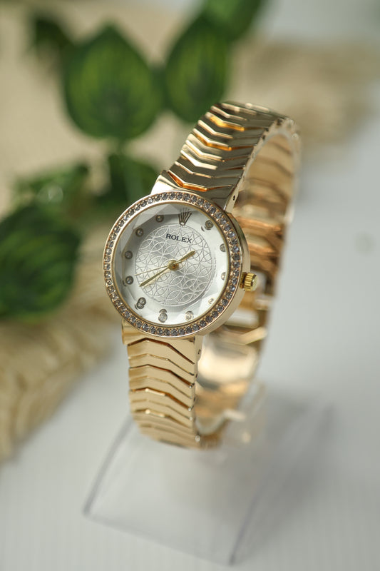 Rolex Stoned Gold