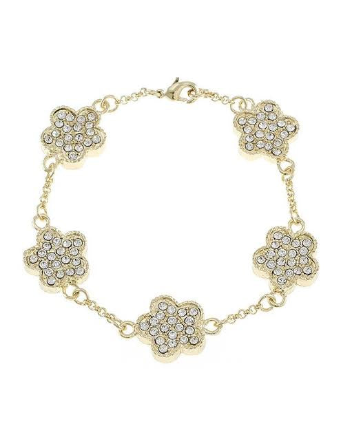 Crystal Clover Bracelet