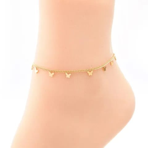 Minimalistic Butterfly Anklet