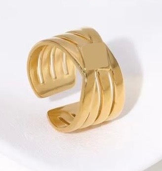 Tidal Swirl Ring (Adjustable Ring)