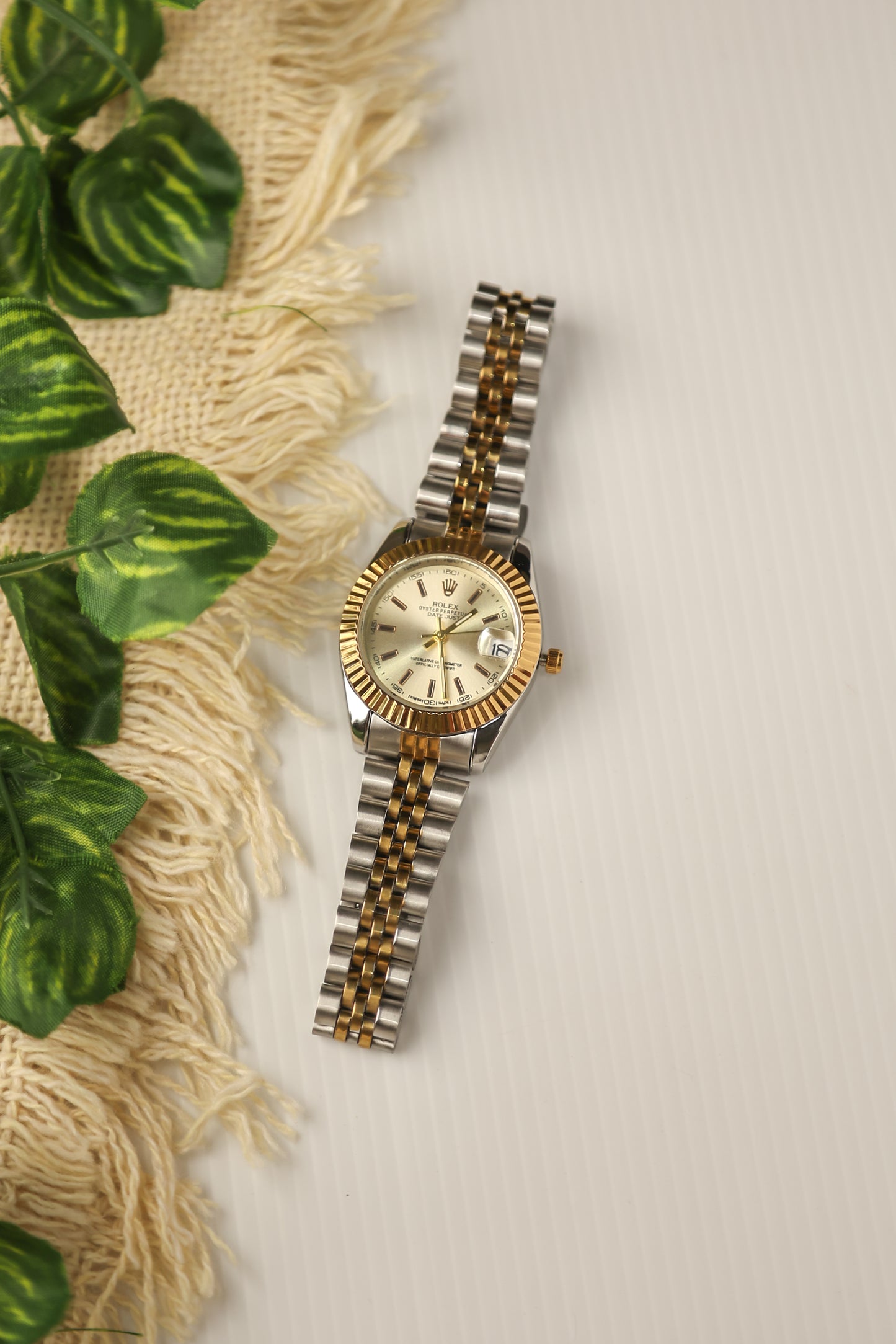 Rolex Oyster Perpetual (Golden Dial)