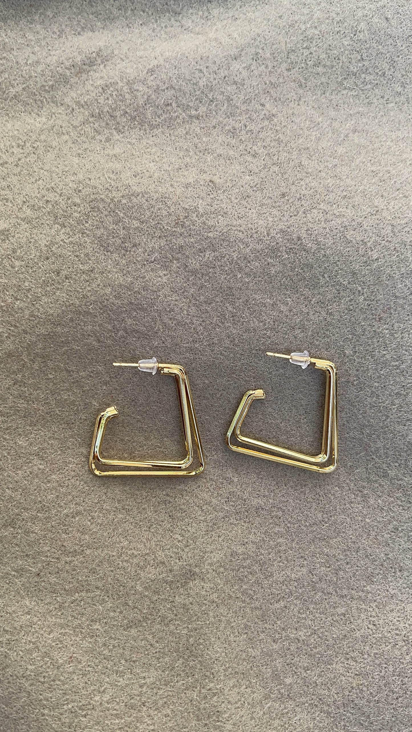 Multi Layer Square Earrings