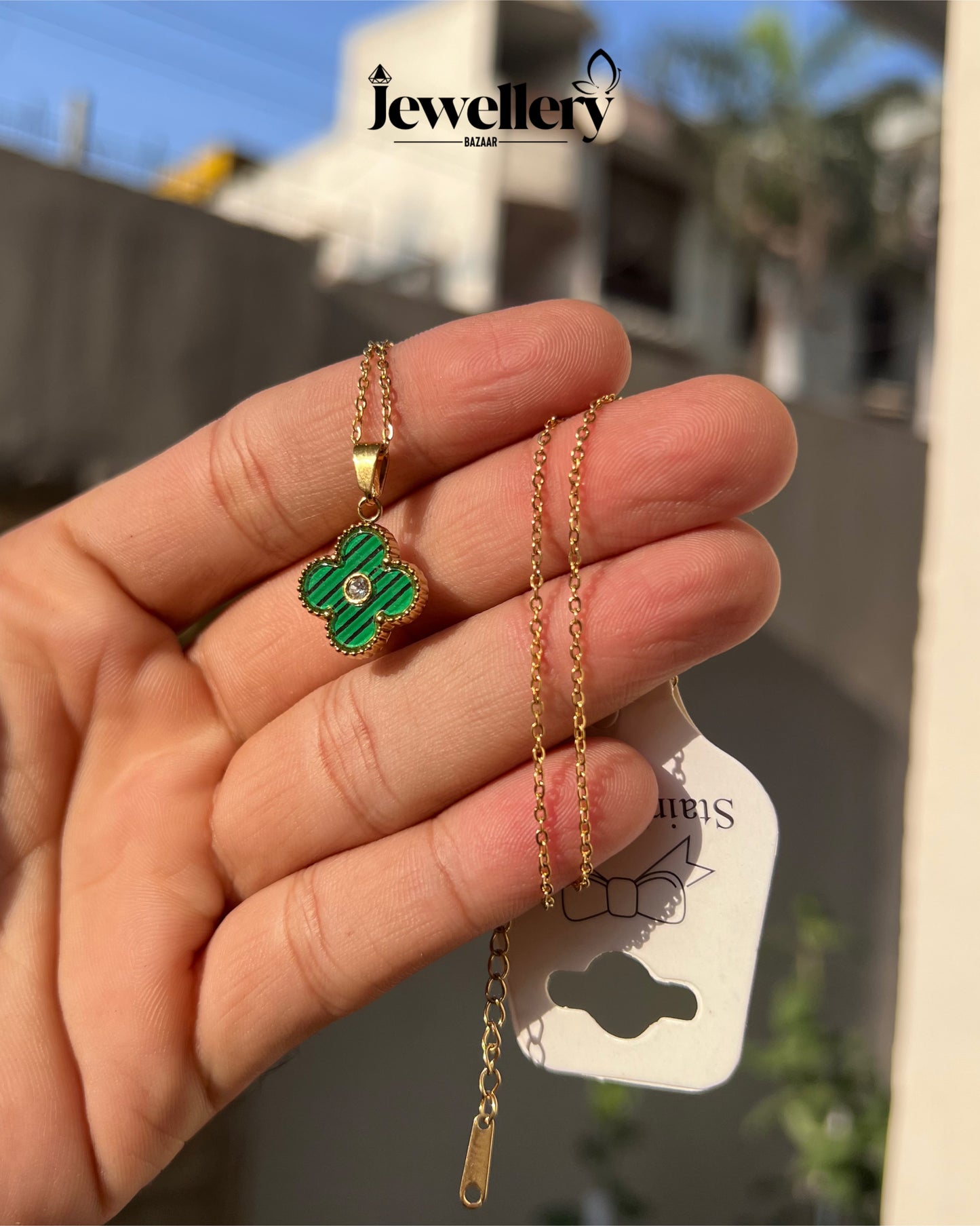 Green Vancleef Necklace