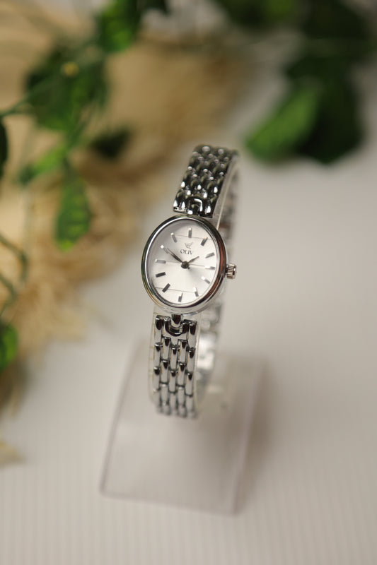 Oliv Mini Oval Silver