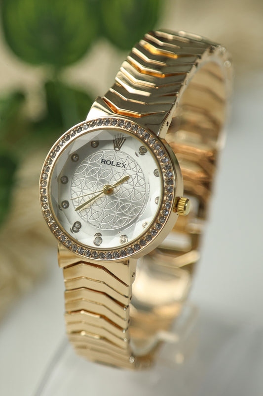 Rolex Stoned Gold