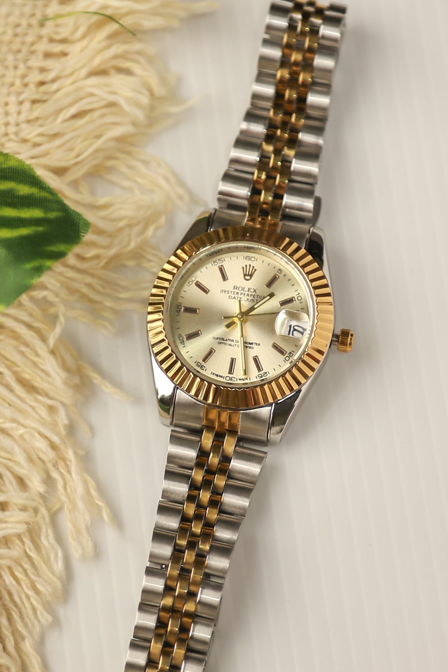 Rolex Oyster Perpetual (Golden Dial)
