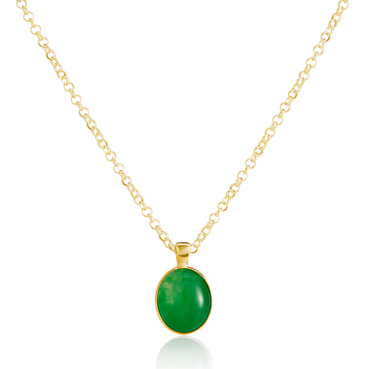 Green Moon Necklace