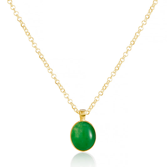Green Moon Necklace