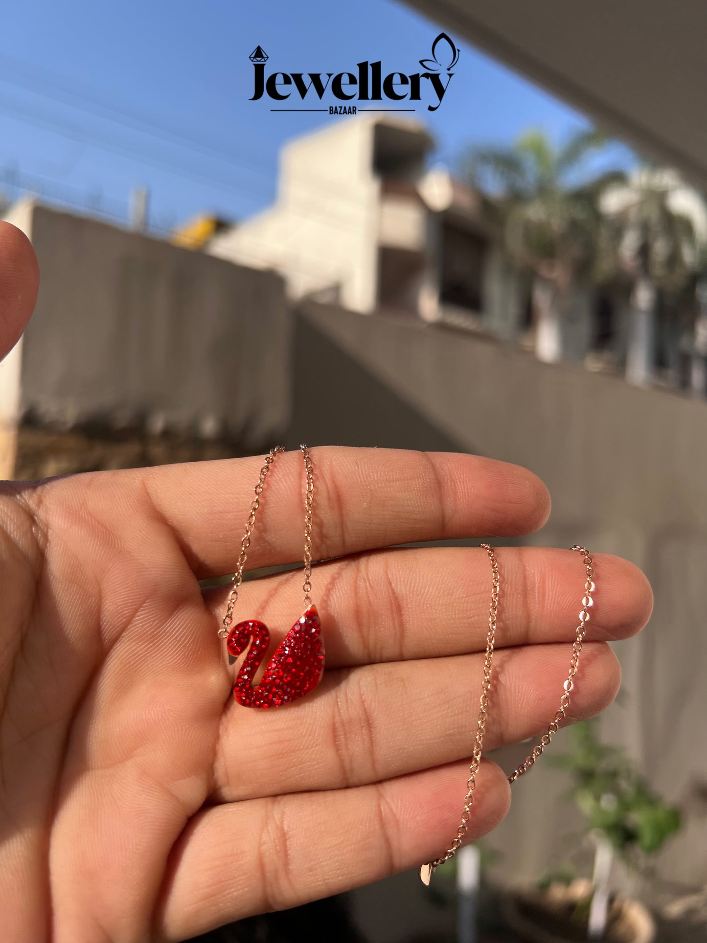 Red Swan Necklace