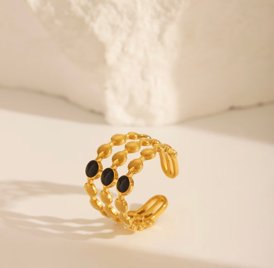 Turkish Black (Adjustable Ring)