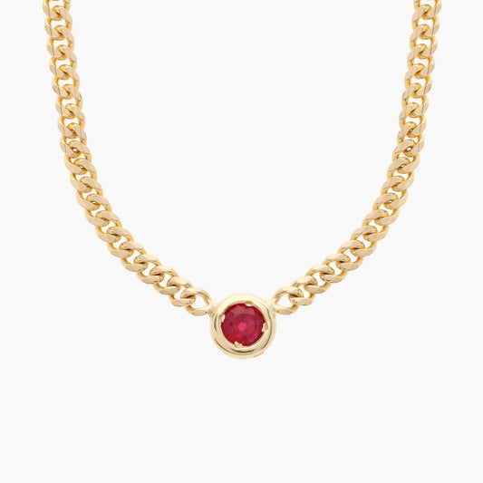 Ruby Curb Necklace