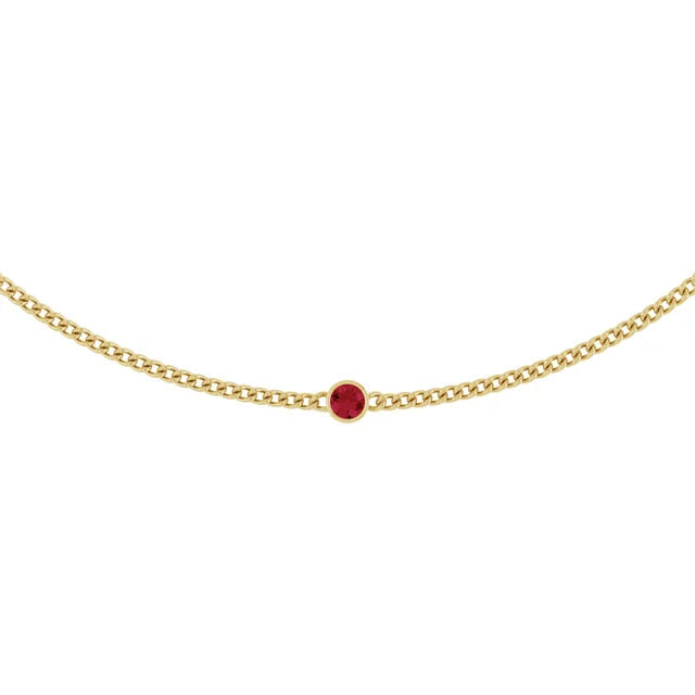 Ruby Curb Necklace