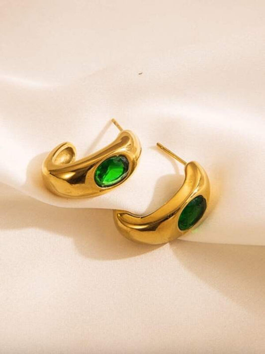 Green Emarld Earrings