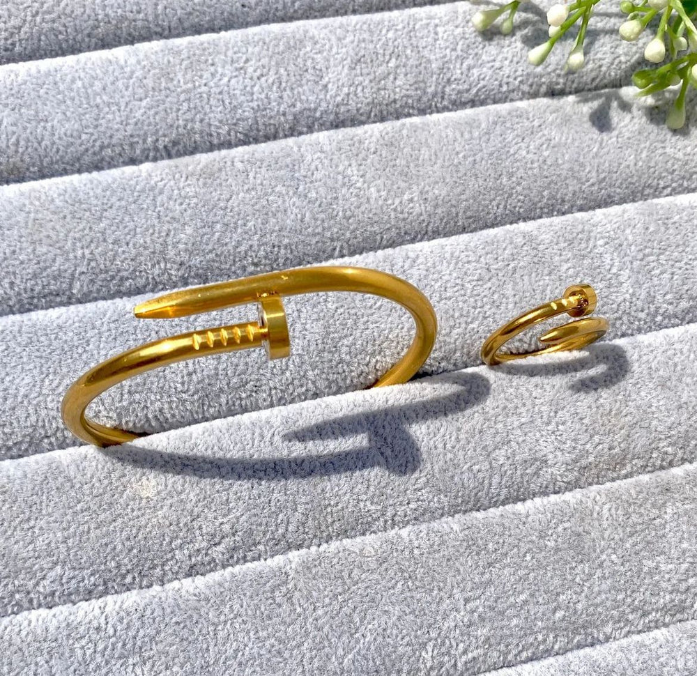 Nail Bangle + Ring Set