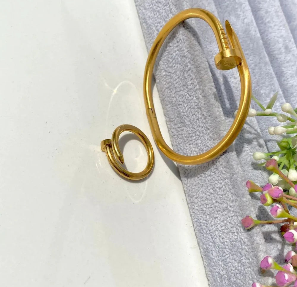 Nail Bangle + Ring Set