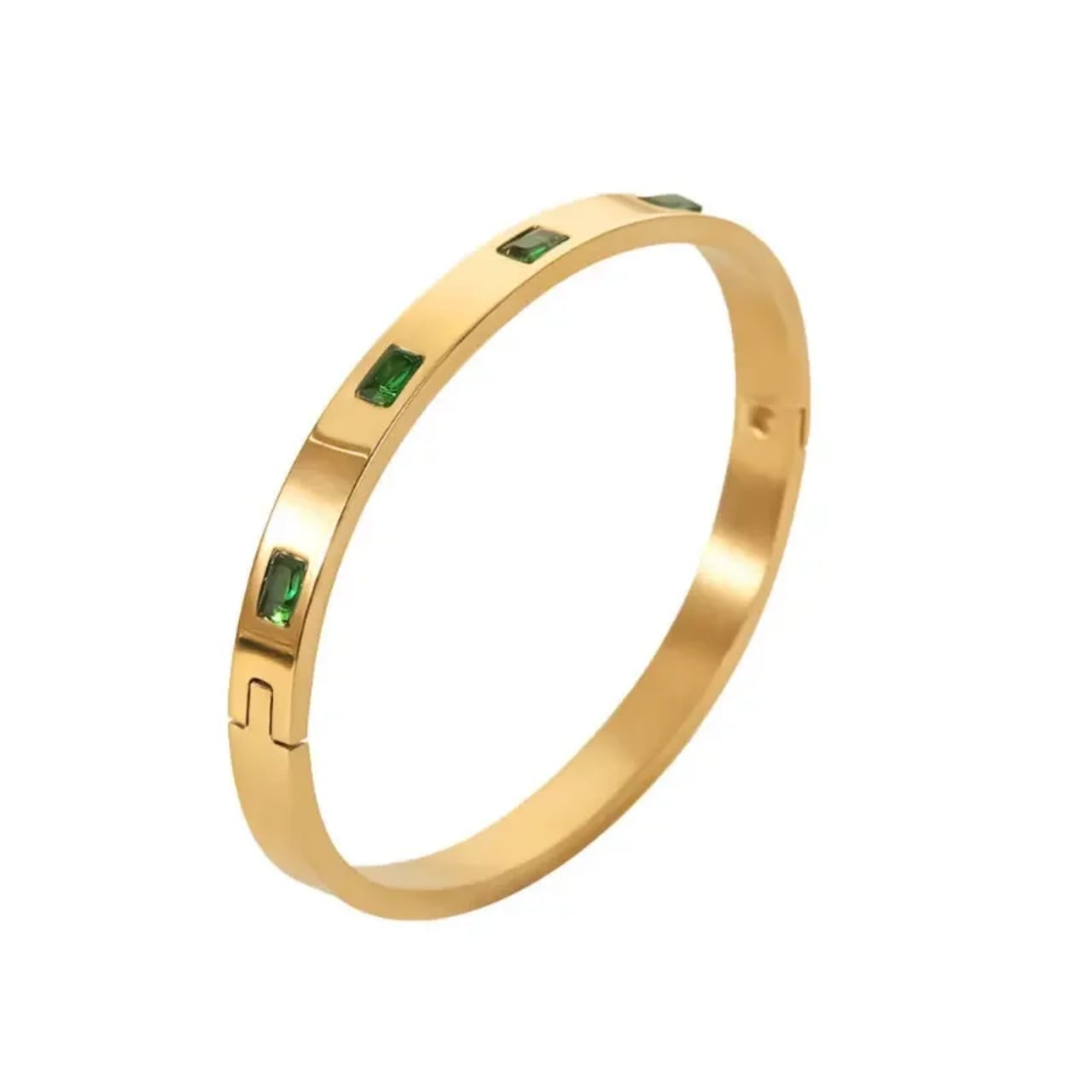 Green Stoned Bangle