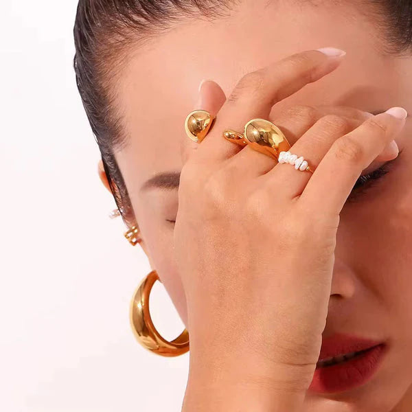 Golden Moon Ring (Adjustable Ring)