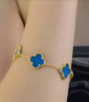 Blue Clover Bracelet