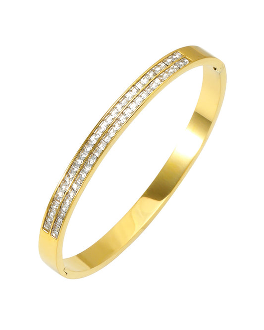 Dual Crystal Bangle