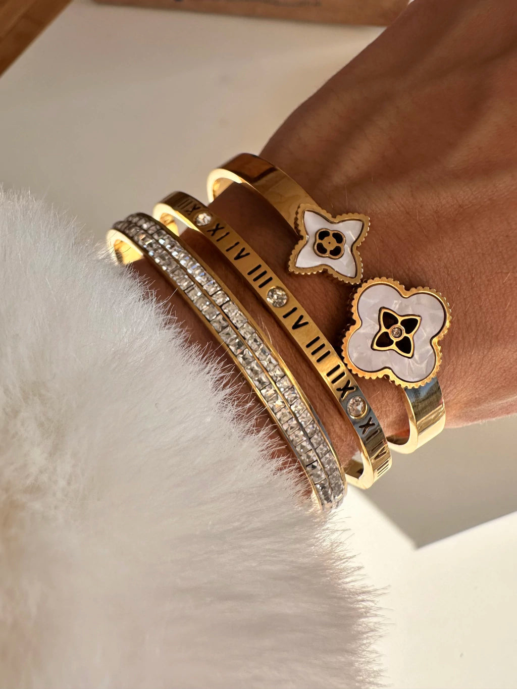 Dual Crystal Bangle