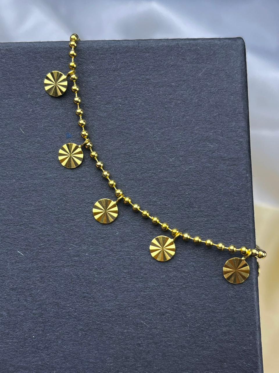 Round Shimmer Anklet