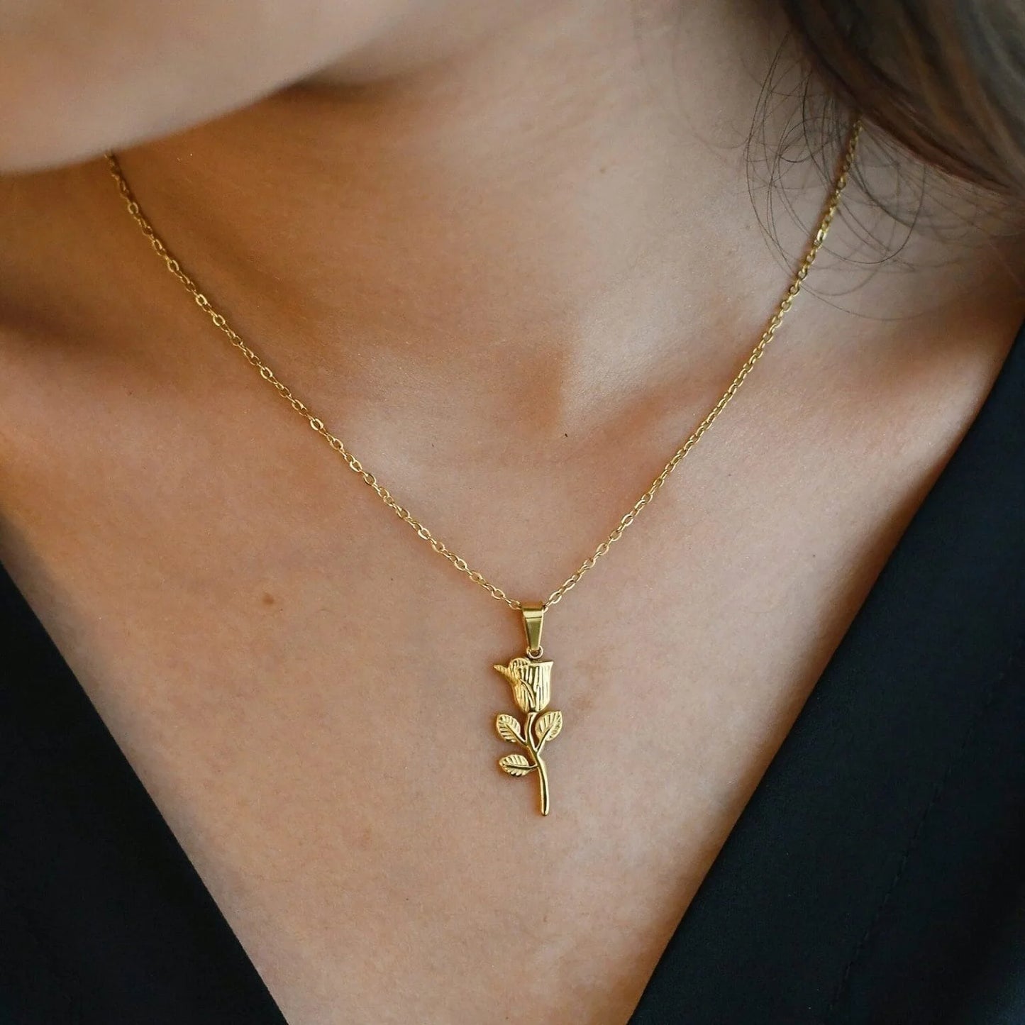 Rose Flower Necklace