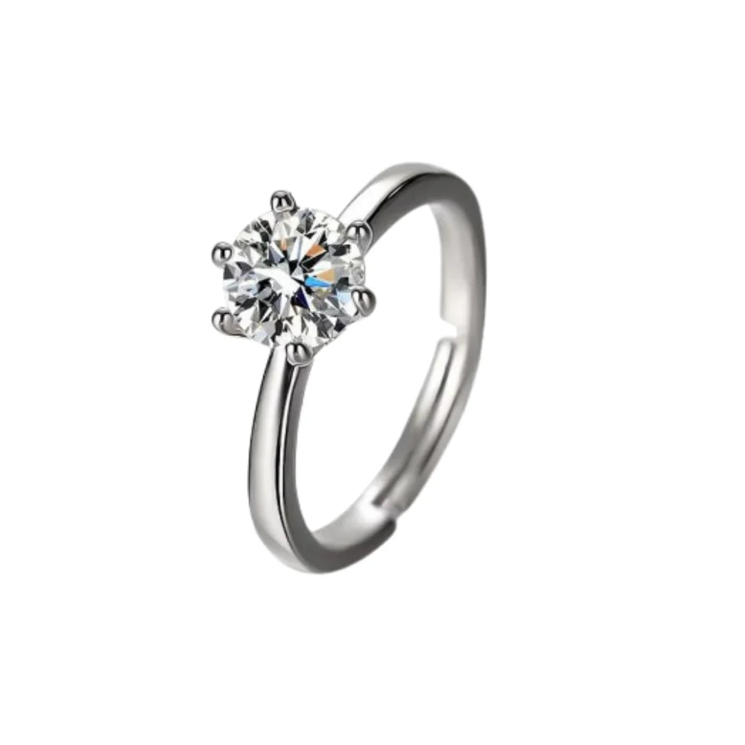 Stainless Steel Diamond Ring