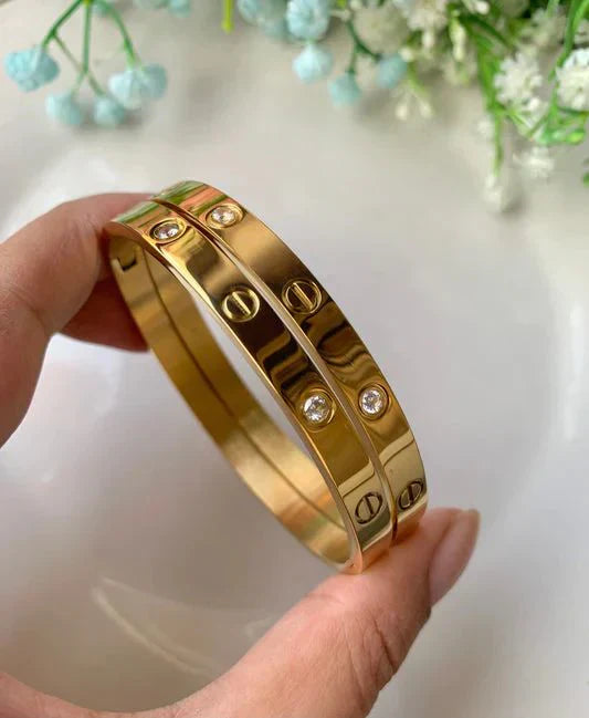 Cartier Nail And Love Bangle With Charm Bangle